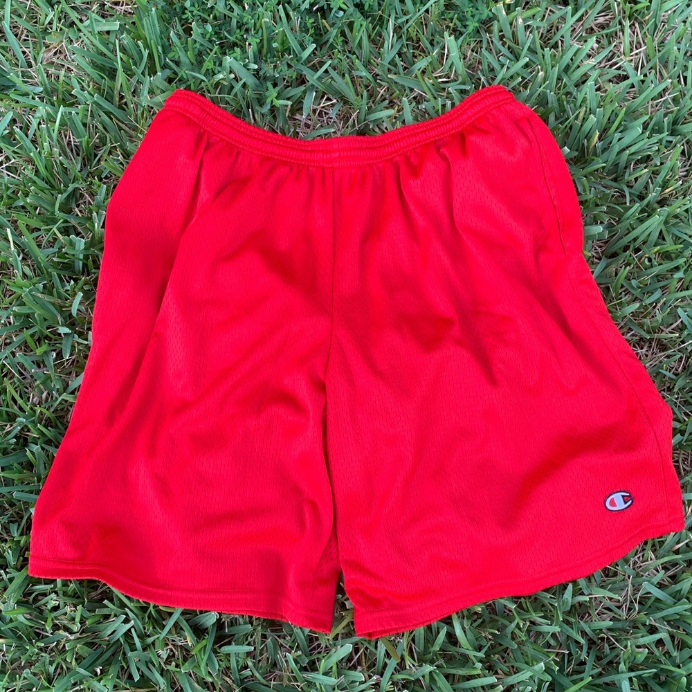 Authentic Champion Shorts - Red - Size Large